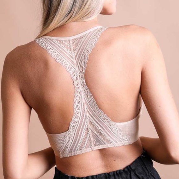 Other - 012 Lace Padded Racerback Bralette